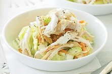 Chicken lettuce coleslaw