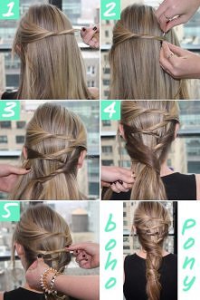 boho ponytail