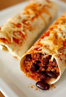 burito z wołowiną