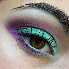 Kolorowy makijażyk :)