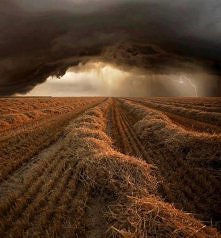 Autumn storm in Baden-Württemberg, Germany.