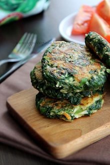 Placuszki szpinakowe.