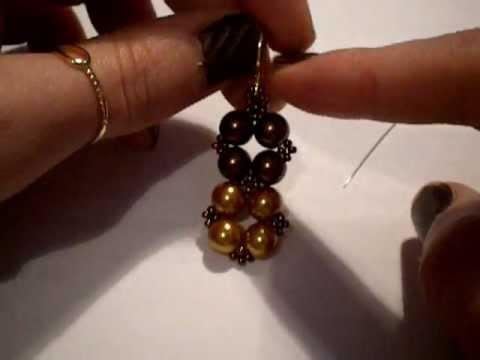 Tutorial orecchini con perle