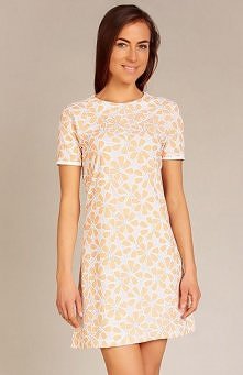 Karen-styl G1 sukienka pomarańczowa Przepiękna sukienka damska w kwiaty będzie idealna propozycją na ciepłe dni.