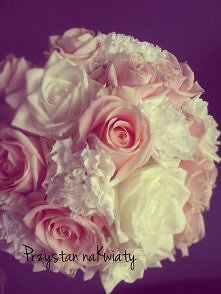 Brzoskwiniowo-biały bukiet ...