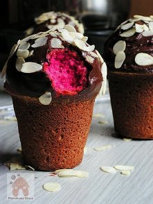 babeczka z pięknym wnętrzem