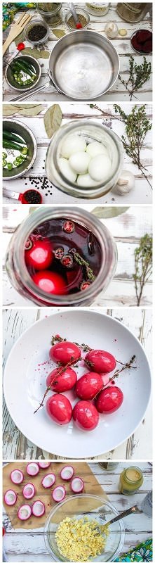 JAJKA MOCZONE W SOKU Z BURAKA