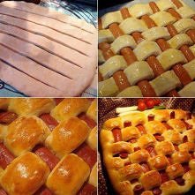 Paróweczki w cieście....!!

Ciasto:

3 szklanki mąki
2 łyżki roztopionego masła
1 i 1/3 szklanki ciepłego mleka
2 małe lub średnie jajka
1 łyżka cukru
1 łyżeczka soli
15 g śwież...