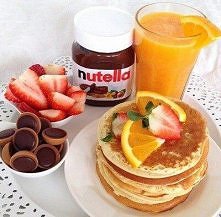 zjeść takie pyszne śniadanie :) mniam