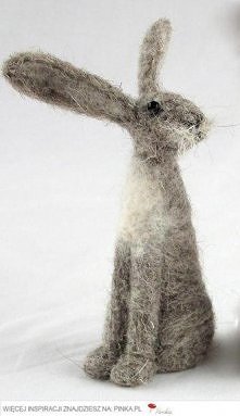 zając filcowy :)