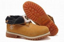 Mens Roll Top Timberland Waterproof Boots Wheat Blue
