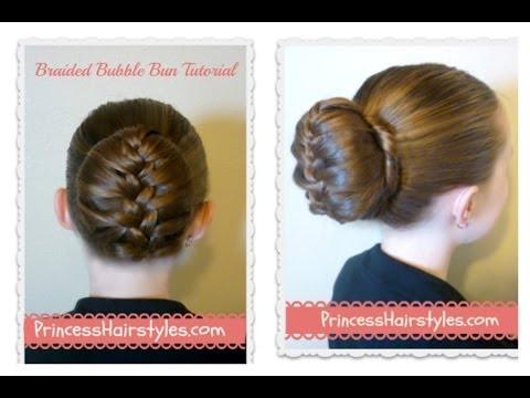 Braided Bubble Bun Tutorial, Dance Hairstyles