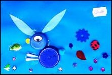 zajączek z nakrętek