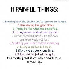 11 painful things