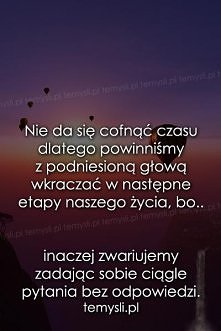 nie da się cofnąć czasu