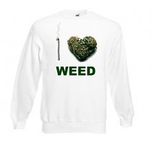 Bluza I LOVE WEED ZIOŁO MARIHUANA, SKRĘT, JOINT BLANT, DYM, z zabawnym nadrukiem