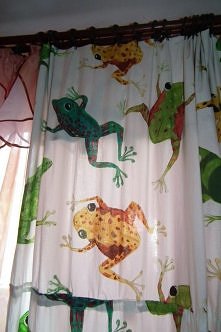 Żabia zasłonka kuchenna