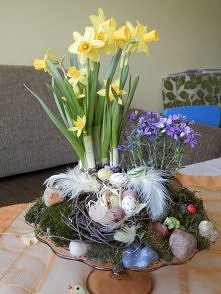 mój pomysł na stroik wielkanocny