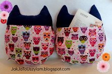 Sówki z kieszonkami - JakJaToUszylam.blogspot.com