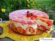 Przepis
Składniki

Na spód:

gotowy spód biszkoptowy, namoczone w soku biszkopty, herbatniki lub upieczony i przekrojony na dwa blaty biszkopt z tego przepisu .
Masa sernikowa:
...