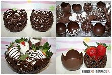 koszyczki z czekolady najle...