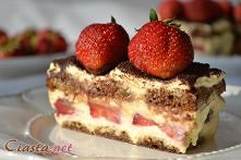 Tiramisu z truskawkami
wyśmienity kawowy deser z mascarpone i truskawkami