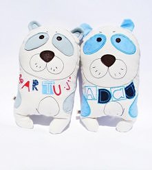 Miś z imieniem handmade od Lady Stump. Handmade toy