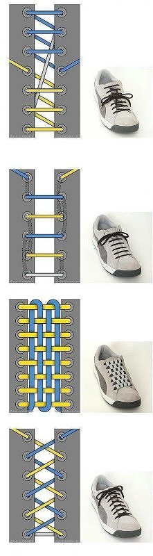 sposoby na różne sznurowanie butów