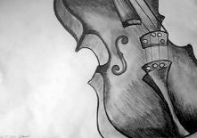 Skrzypce z pod mojej dłoni... nie są idealne ale ćwiczę zawzięcie ;)