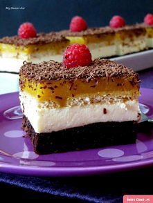 Ciasto czekoladowo - brzoskwiniowe