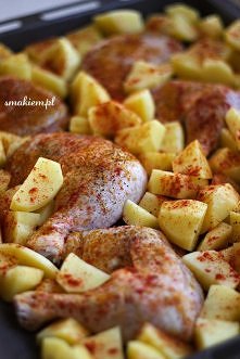 Kurczak pieczony z ziemniakami