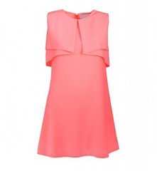 SUKIENKA ORIGAMI FLUO KORALOWA