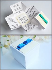 Zaproszenie w formie pudełe...