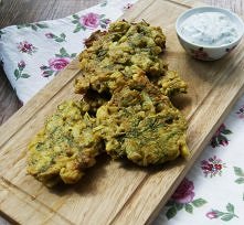 Placki z kalafiora z curry