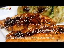 Przepis Video na Łososia Teriyaki - Jeden z ciekawszych sposobów na przygotowanie tej wspaniałej ryby, słodko - słona nuta nadaje azjatyckiego charakteru, smakowało - Zostaw nam...