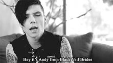 Andy from Black Veil Brides ;*
