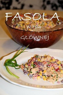 Sałatka z czerwoną fasolą