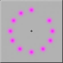 Patrz na krzyżyk na środku.