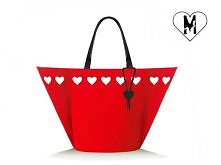 Koszyk z filcu, czerwony by modeMania