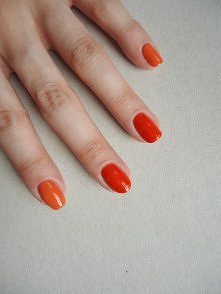 pomarańcz z lekkim brokatem