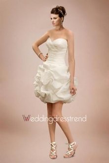 New fashion Ruched Short Wedding Gown for You
