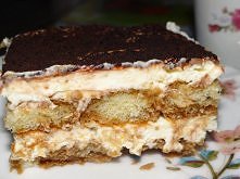 Tiramisu bez jajek 

Blacha 24 x 28 


Składniki:
500 g serka mascarpone
1/2 szkl. cukru pudru
200 g śmietany kremówki 36% ( ja dałam 30 %)
kawa espresso ( użyłam 6 łyżek kawy J...