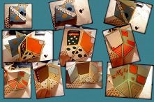 album zrobiony własnoręcznie. 
w puste miejsca oczywiście wklejamy zdjęcia, a gdzie indziej może wpisać cytaty ;)