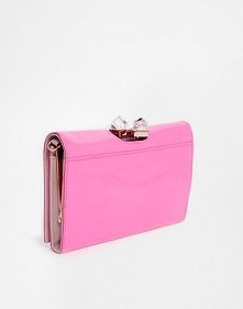 Ted Baker Patent Square Crystal Cross Body Bag