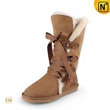 Ladies Brown Shearling Line...