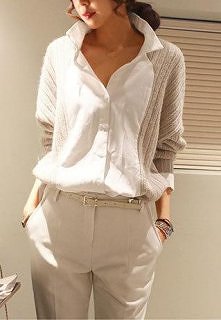 Mock Two Piece Shirt Long Sleeve Knit Sweater Top Blouse