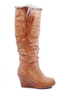 Kliknij i sprawdź modele - JUST WOMEN -  KOZAKI NA KOTURNIE Z FUTERKIEM 6675C/S3-98P