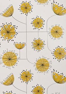 żółte kwiaty linie