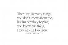 How Much I love You <3