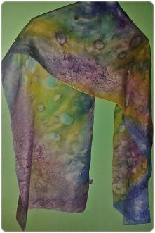 ręcznie malowany jedwabny s...